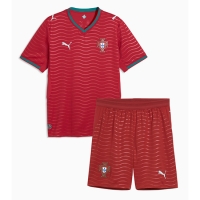 Camiseta Portugal Primera Equipación Replica Mundial 2026 para niños mangas cortas (+ Pantalones cortos)